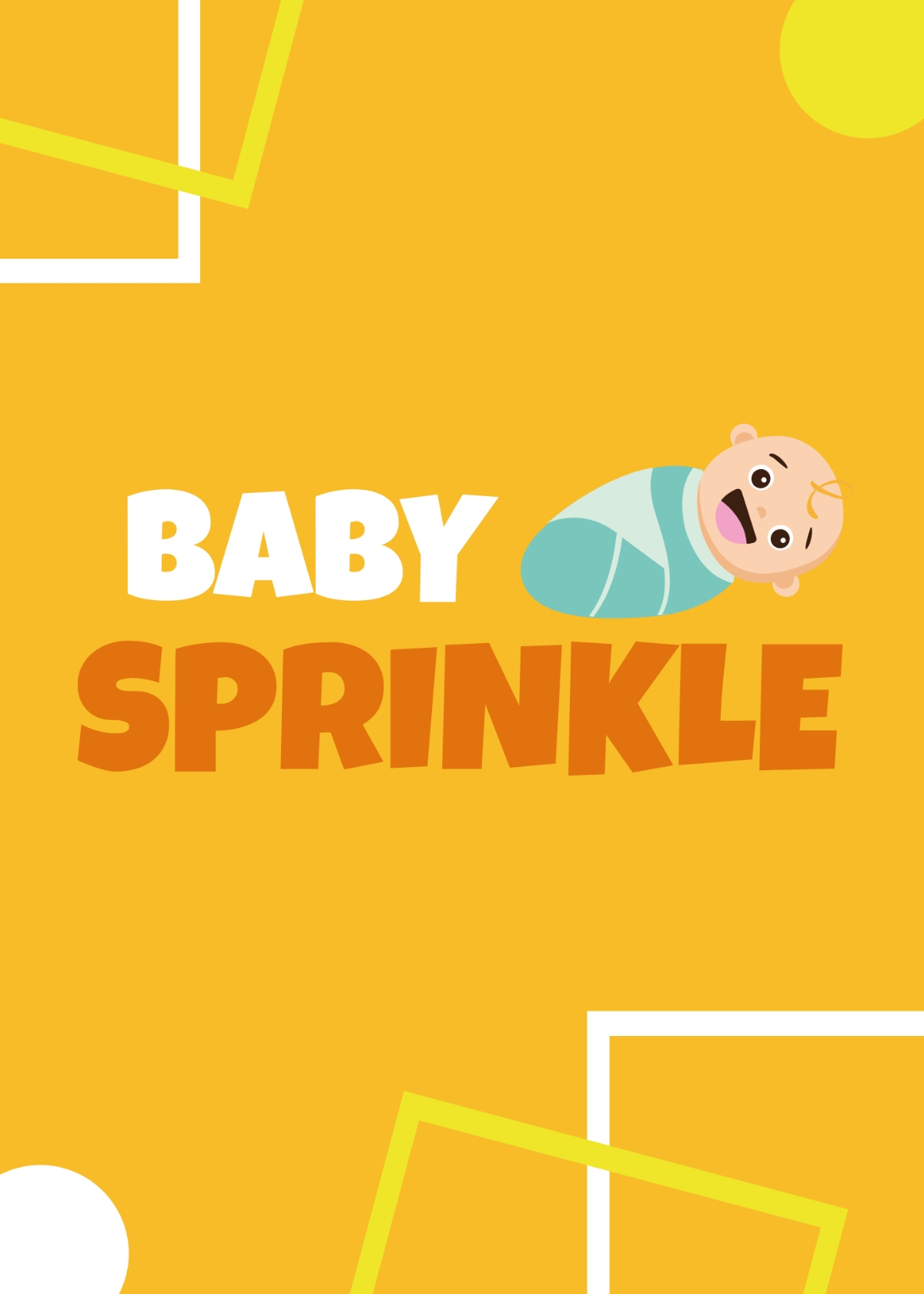 Free Abstract Baby Shower Card Printable Template To Edit Online