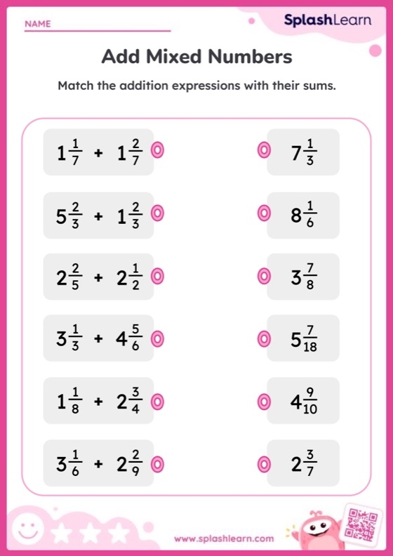 Free Add Mixed Numbers Worksheet Download Free Add Mixed Numbers 
