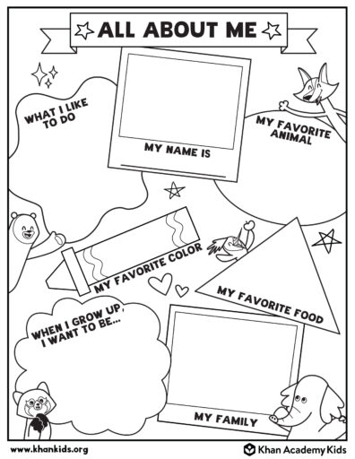 Free And Printable All About Me Worksheet Templates Canva 