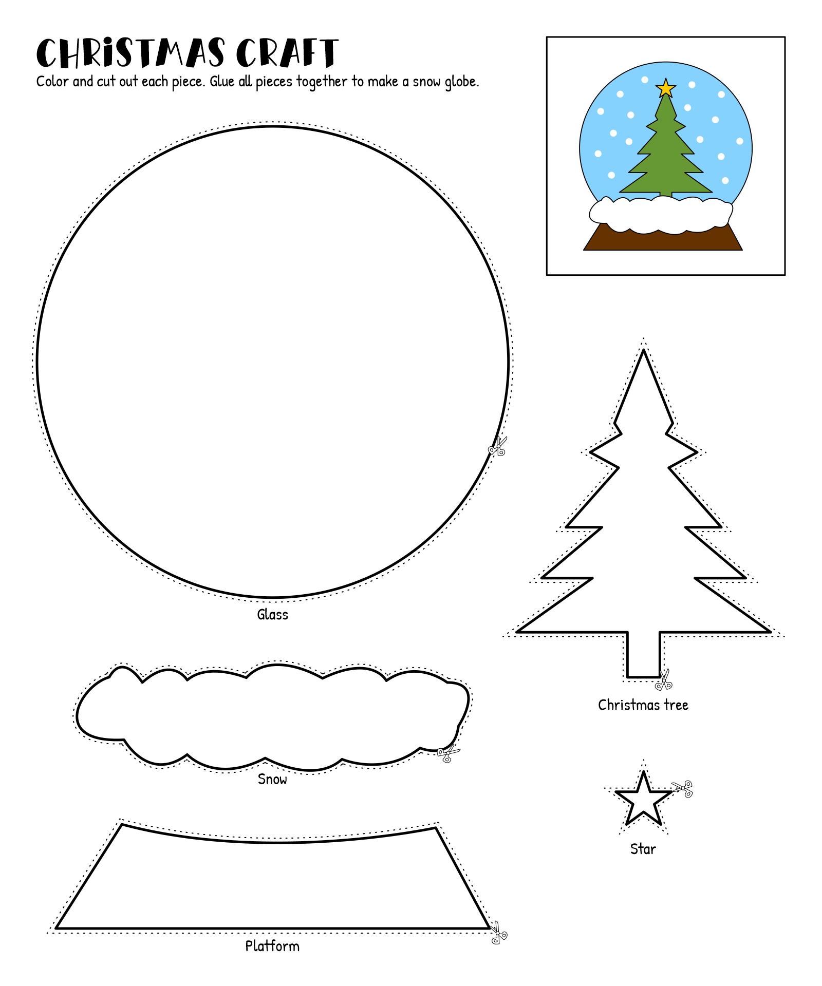 arts and crafts printable activities
