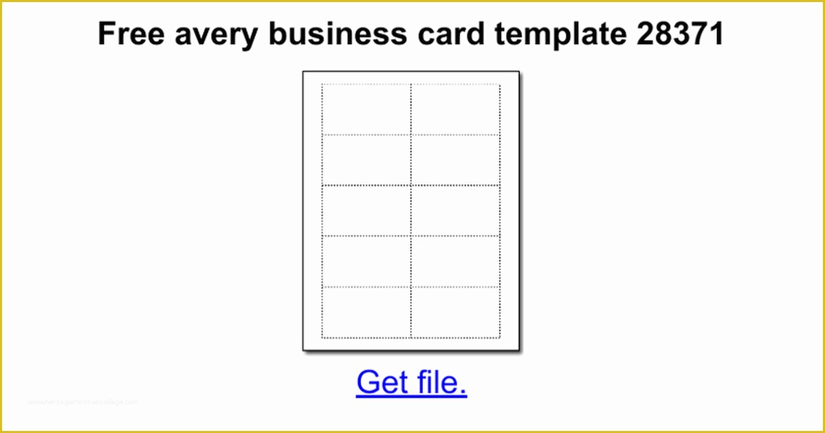 Free Avery Business Card Template Of 7 Printable Business Card Template