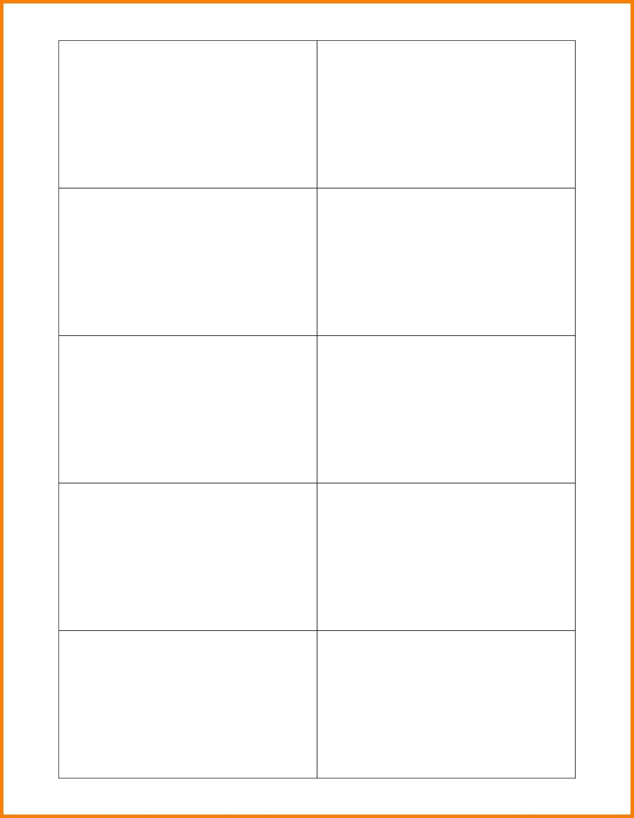 Free Blank Business Card Template Printable Printable Templates