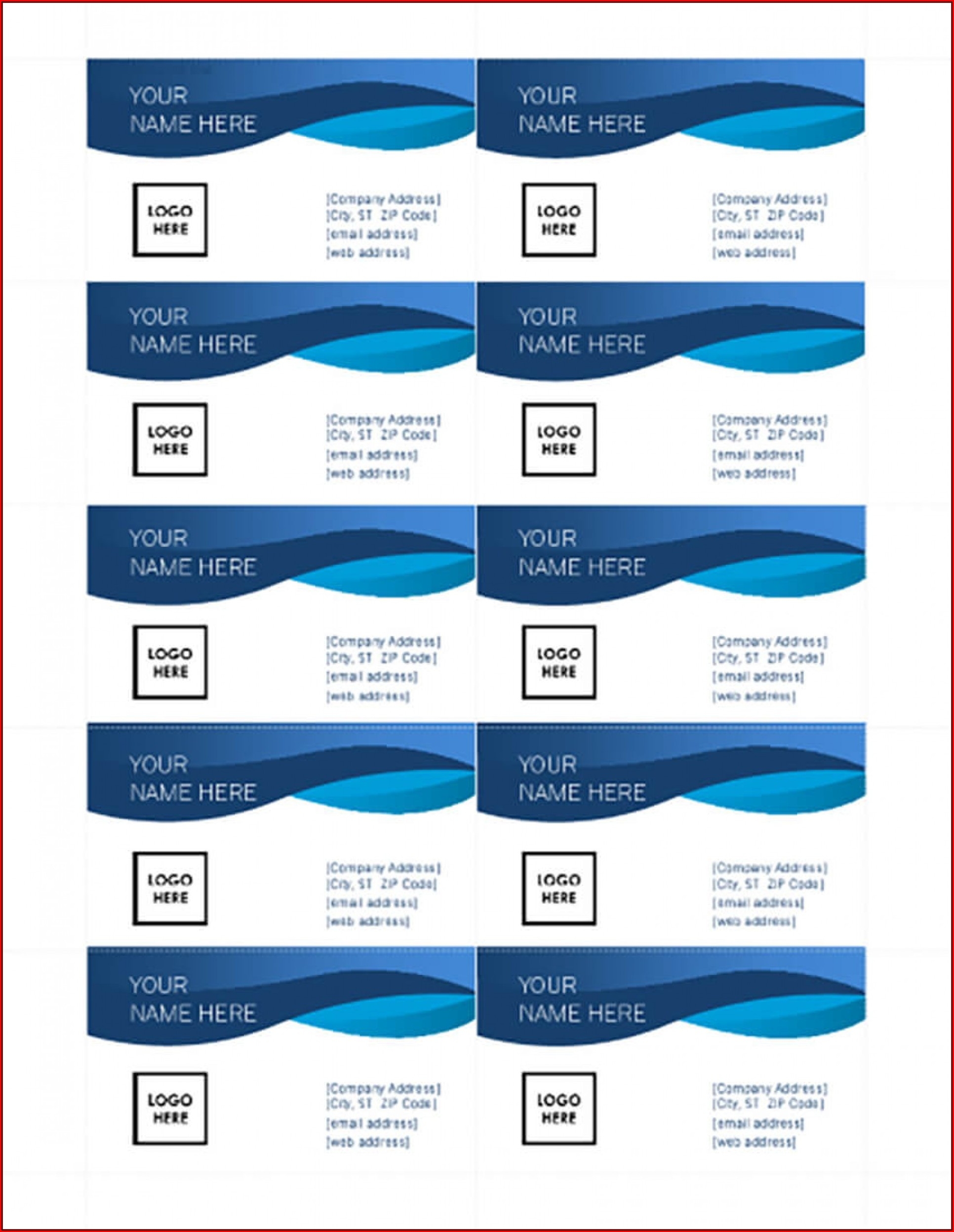 free printable business card templates download
