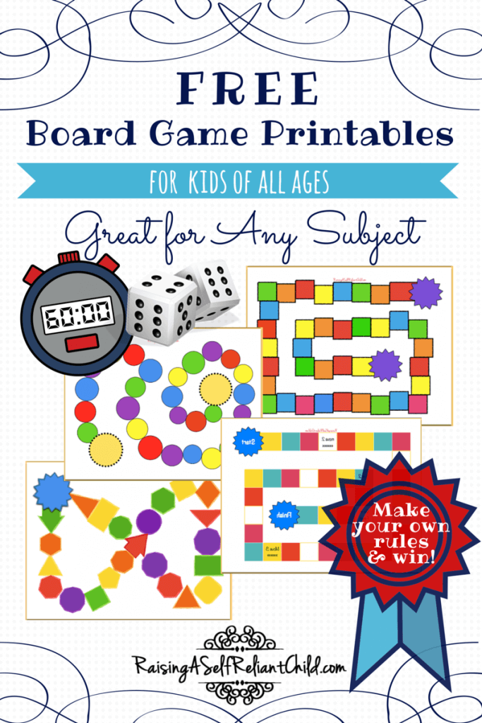 free printable car board games