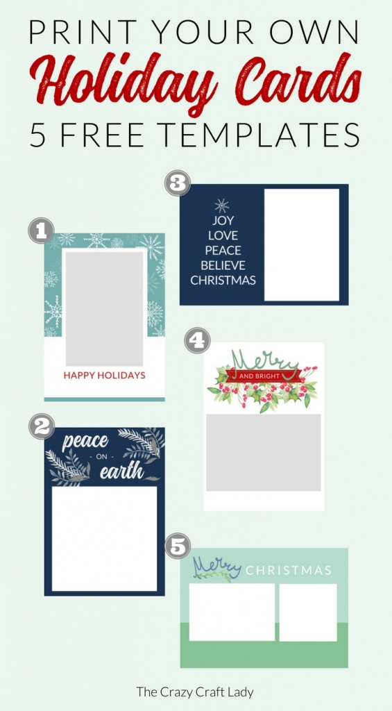 free online printable christmas card templates