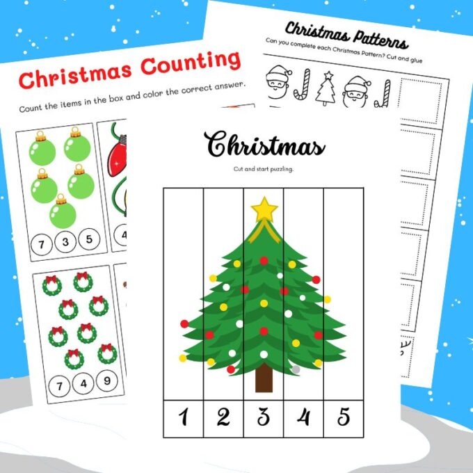 Free Christmas Math Activities For Preschoolers Download Free 