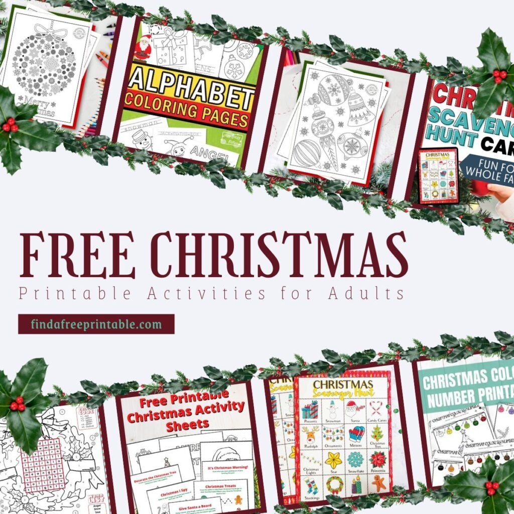 Free Christmas Printable Activities For Adults Find A Free Printable