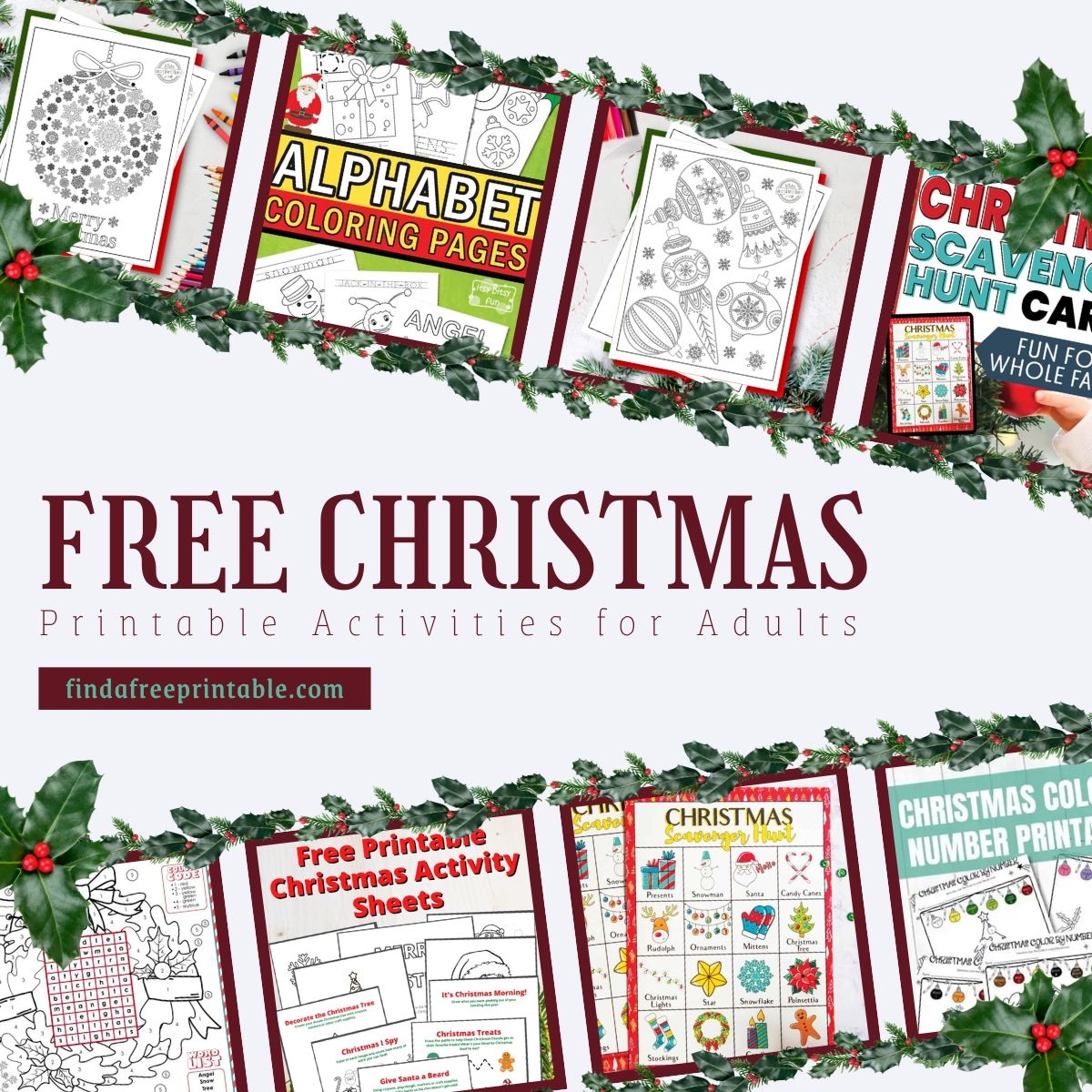 Free Christmas Printable Activities For Adults Free Math Worksheet 