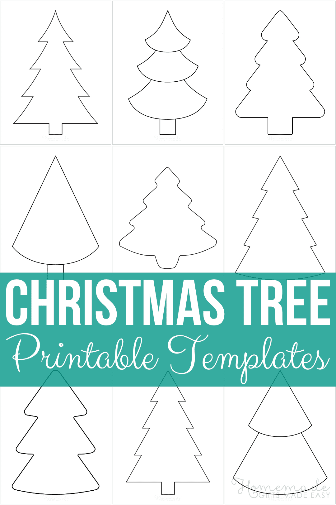 free printable christmas tree pictures