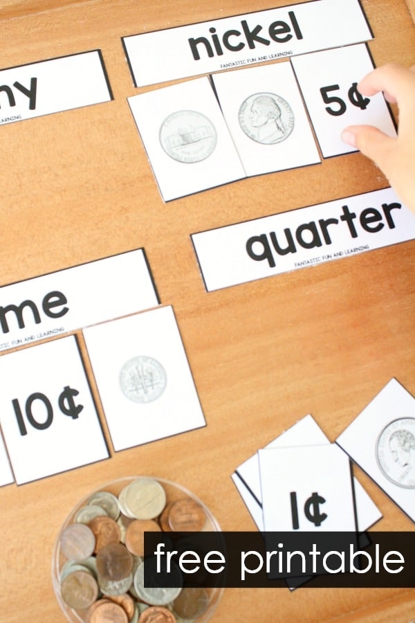 Free Coin Sorting And Matching Printables Fantastic Fun Learning