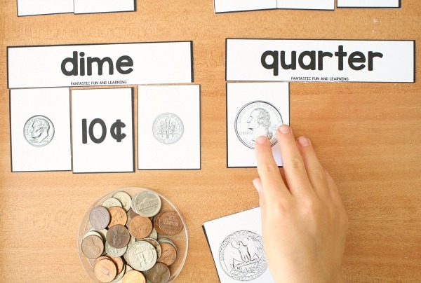 Free Coin Sorting And Matching Printables Fantastic Fun Learning