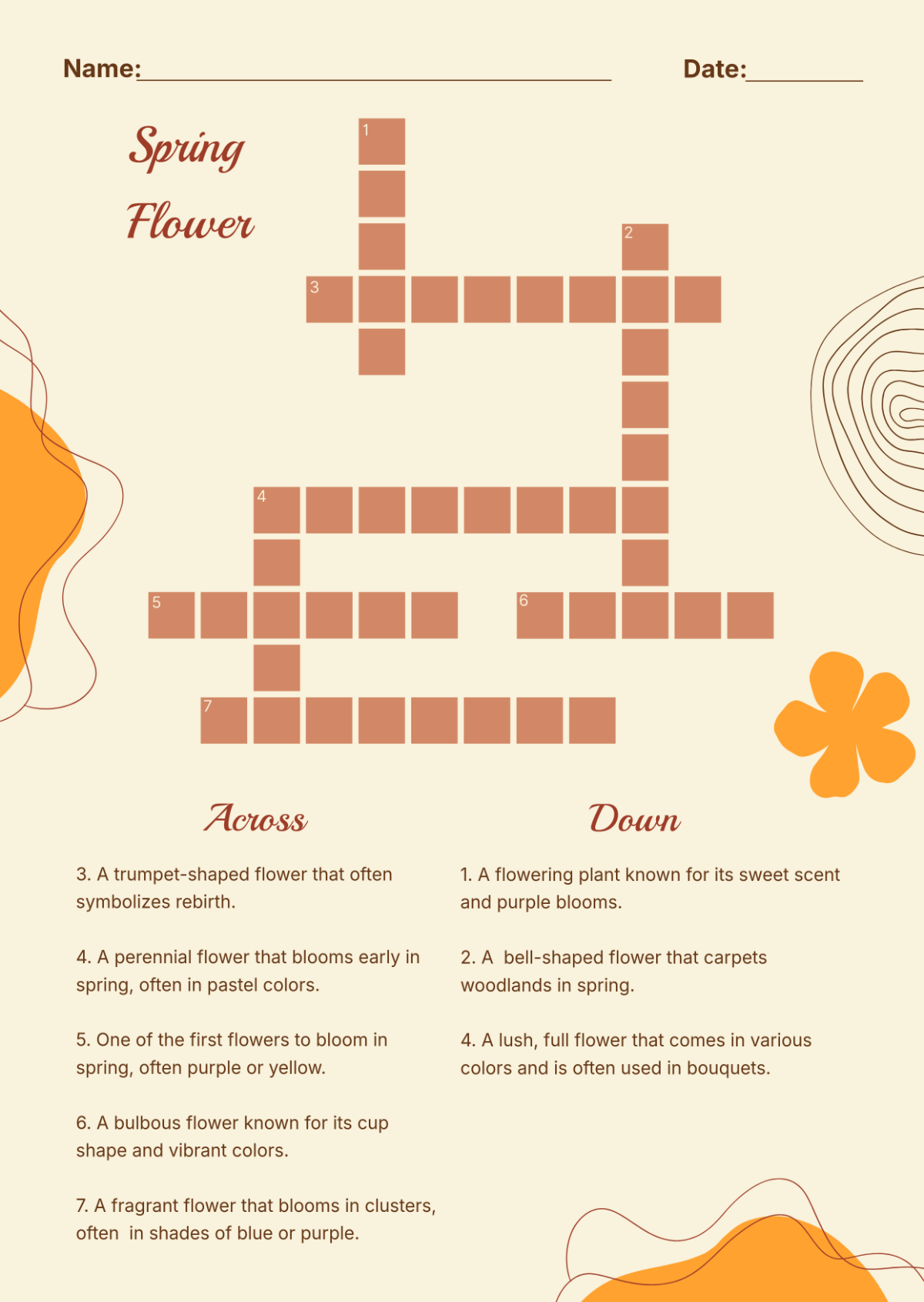 Free Crossword And Mini Crossword To Edit Online