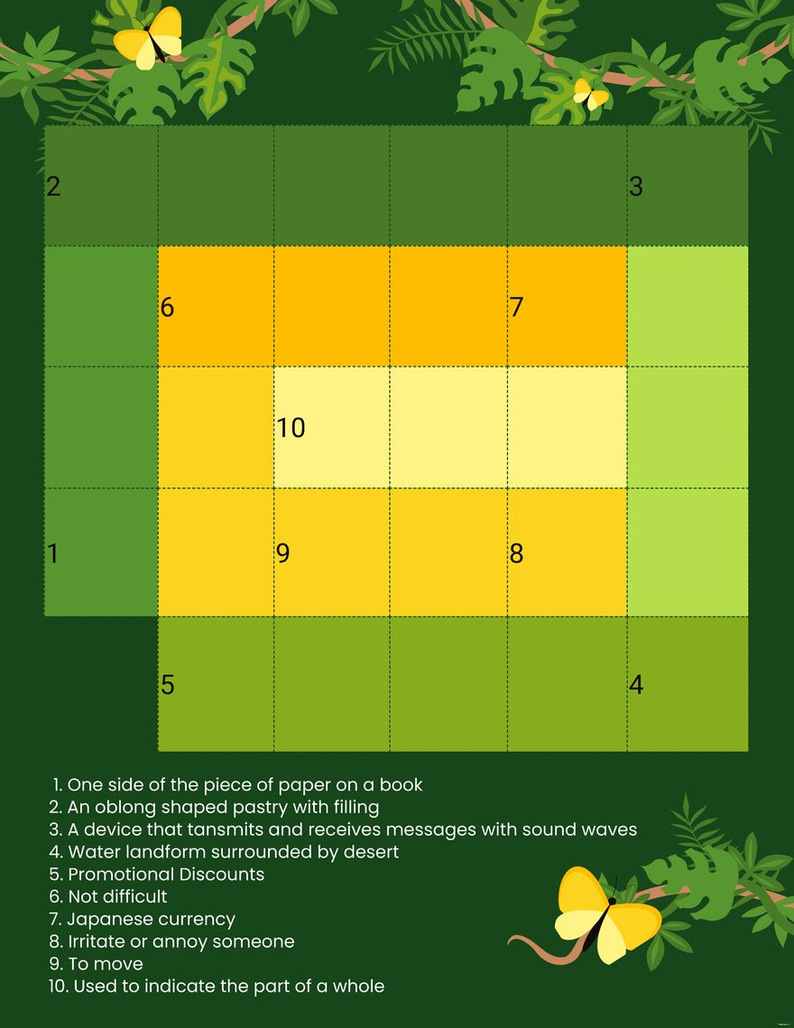 Free Crossword And Mini Crossword To Edit Online