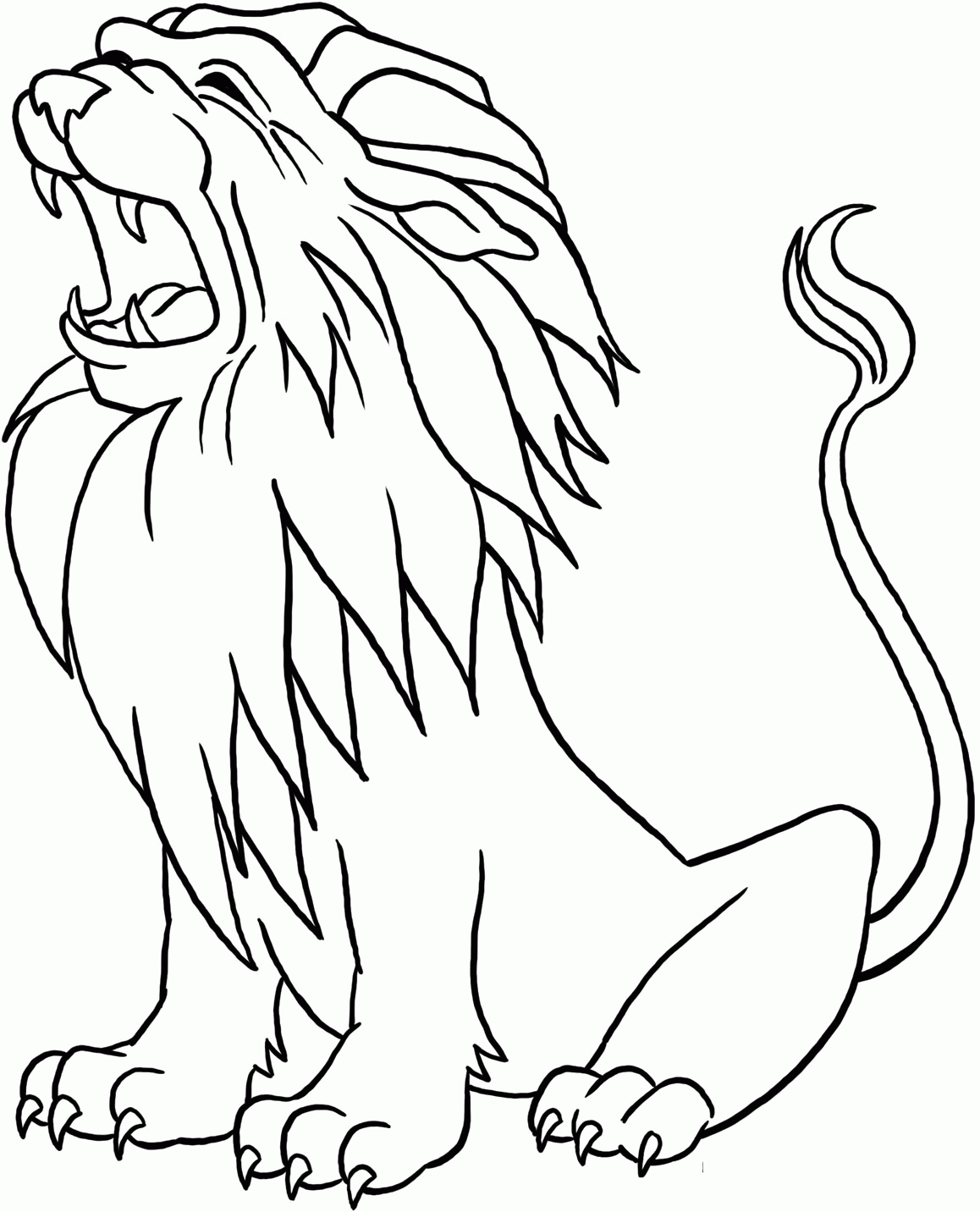 cute lion coloring