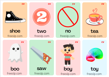 Free CV VC CVC CVCV Flashcards Games Virtual Materials Pre Made 