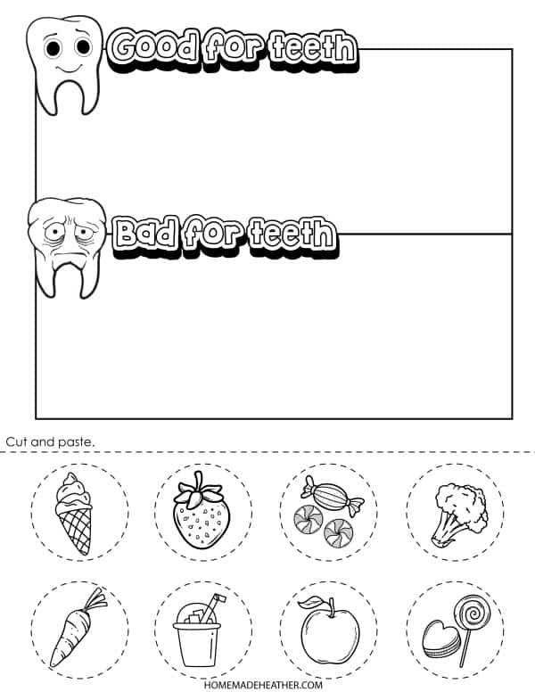 Free Dental Health Activity Printables Dental Health Preschool