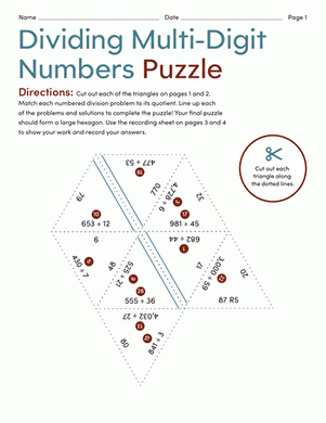 Free Dividing Multi Digit Numbers Worksheet Download Free Dividing 