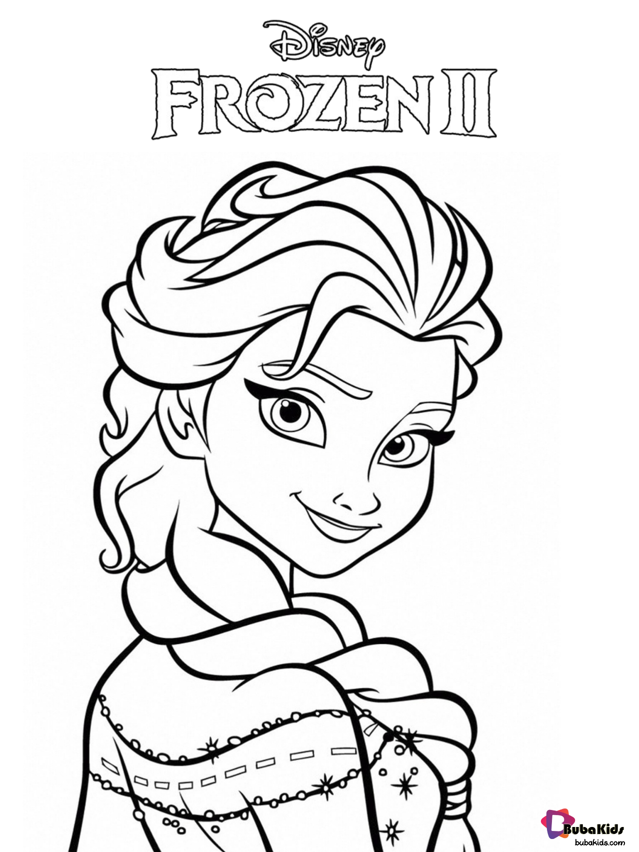 Free Download And Printable Frozen 2 Queen Elsa Coloring Page Elsa 