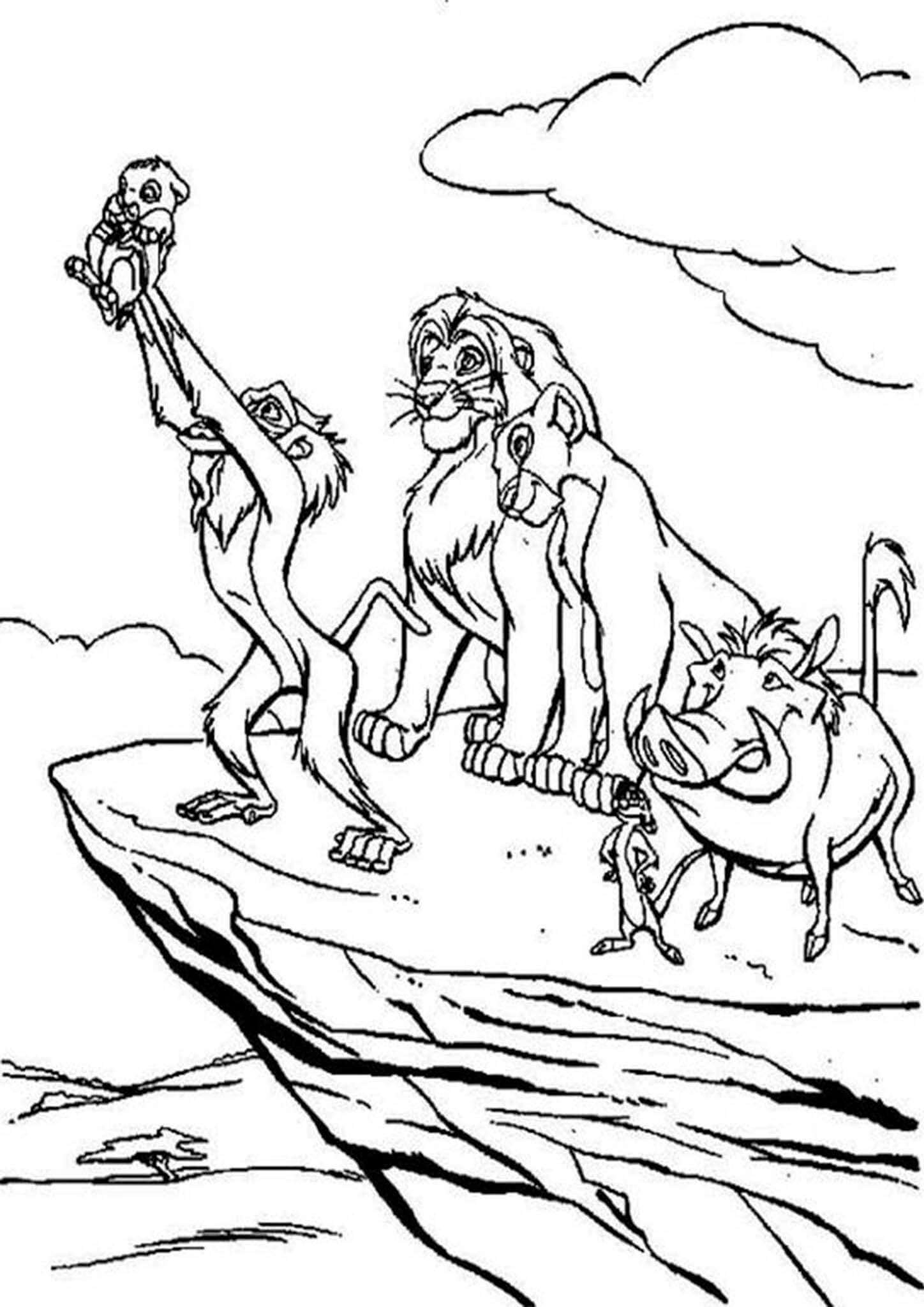 Free Easy To Print Lion King Coloring Pages Tulamama