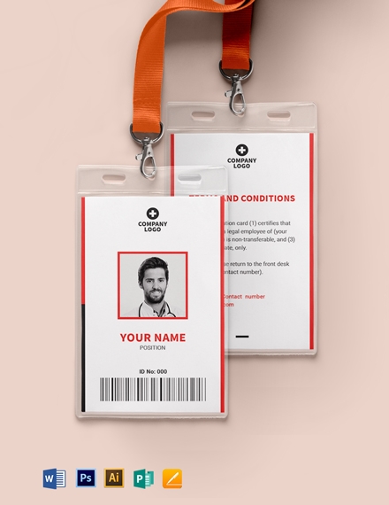 FREE Emergency ID Card Template Download In Word Google Docs 
