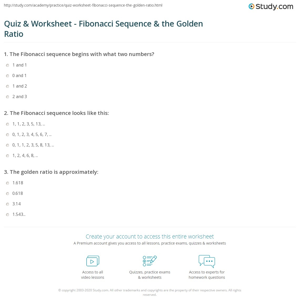 Free Fibonacci Sequence Worksheet Download Free Fibonacci Sequence 