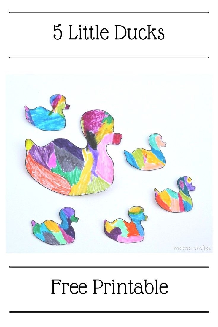 Free Five Little Ducks Printable Activity Plus More Nursery Rhyme 
