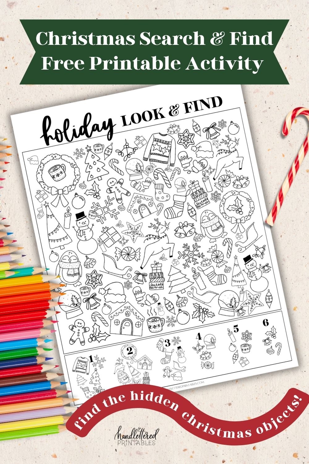 free printable hidden pictures for christmas