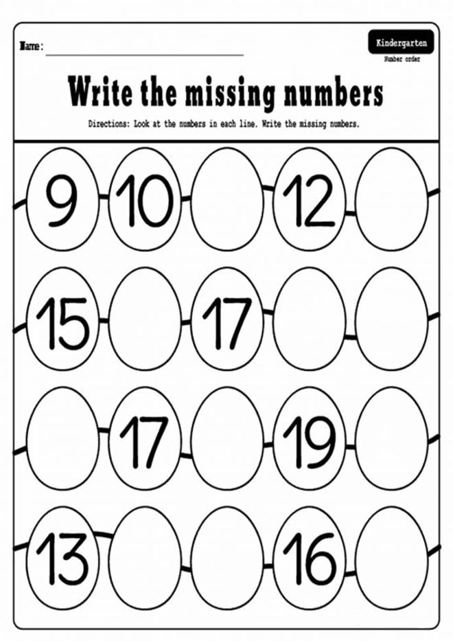 Free Fun Missing Number Worksheets Tulamama