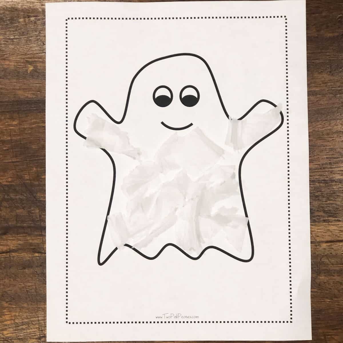 Free Ghost Template Printable free Instant PDF Download 