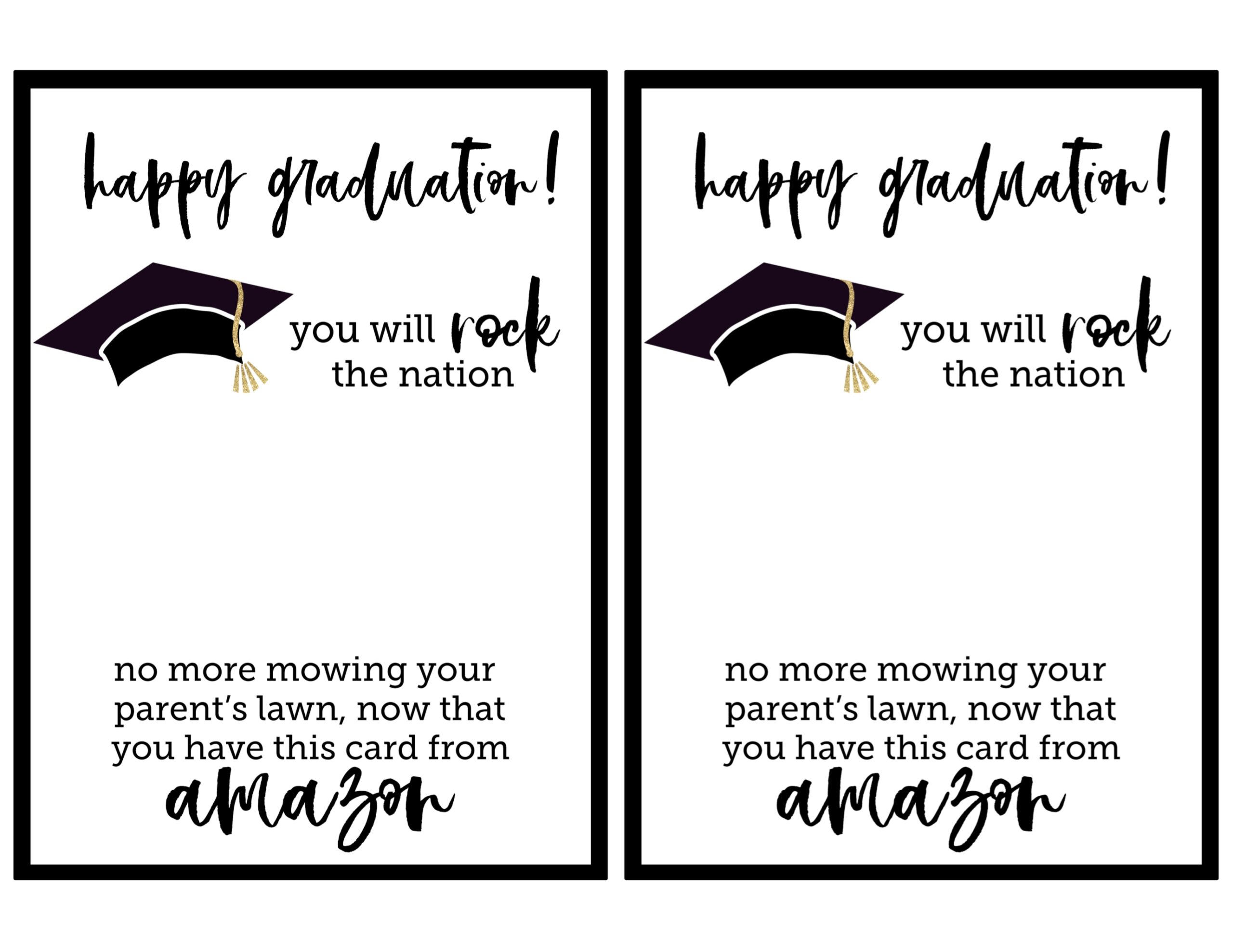 free printable graduation congratulations card templates