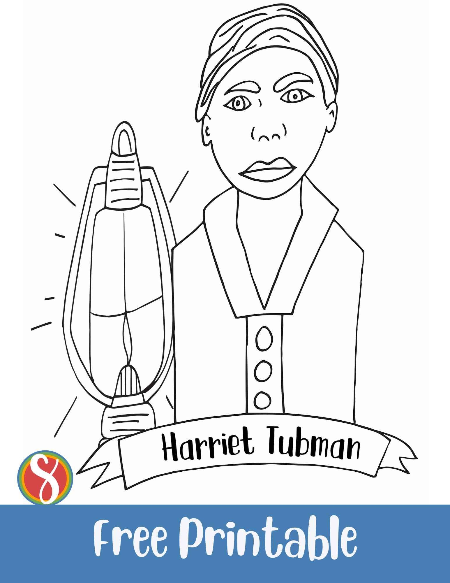 Free Harriet Tubman Printable Harriet Tubman Coloring Pages Free 