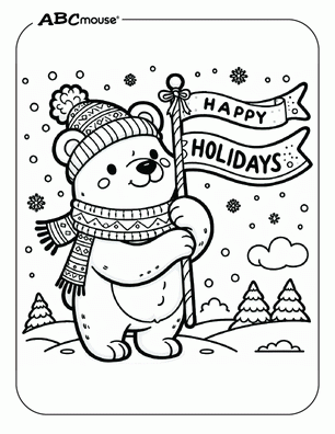 holiday coloring pictures printables