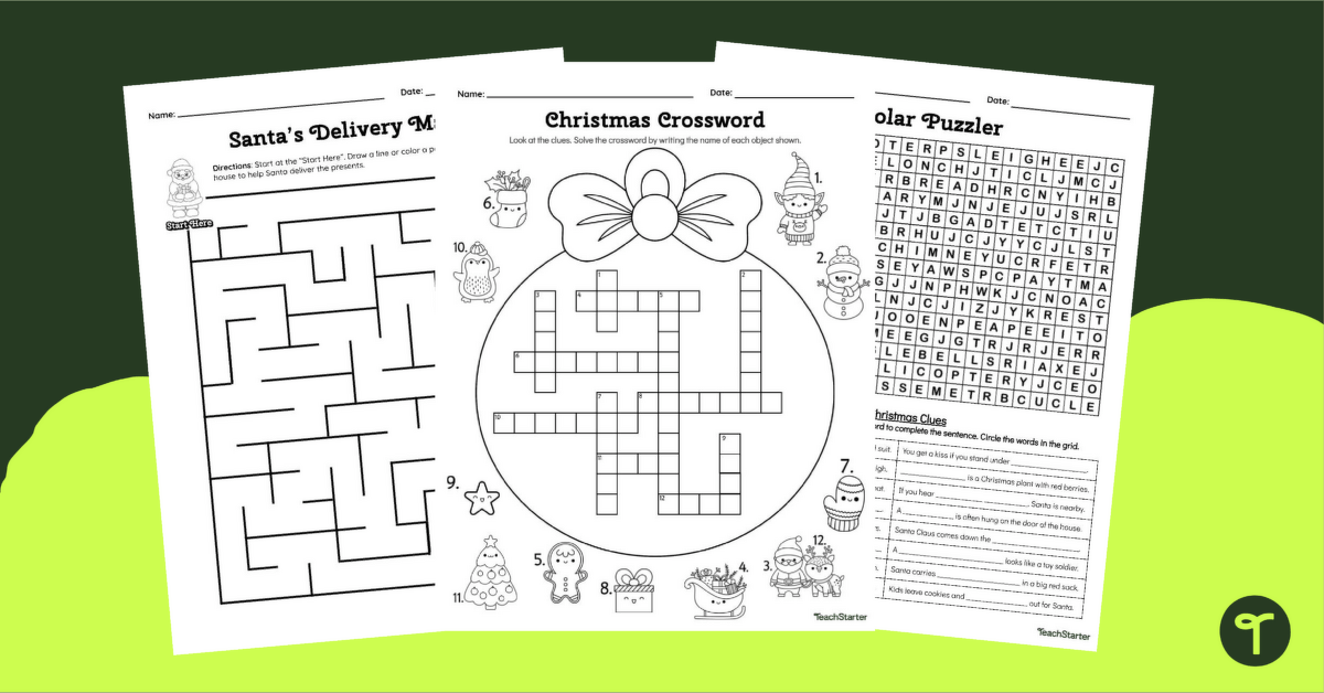 holiday activity printables
