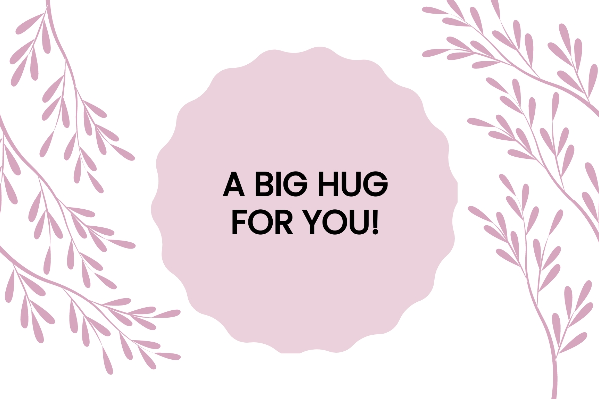 Free Hug Card Templates Editable And Printable