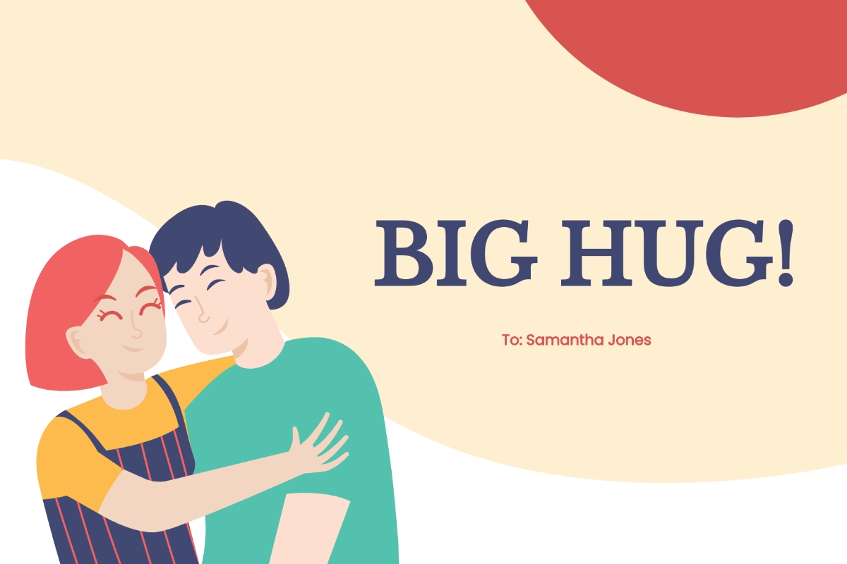 printable hug card template