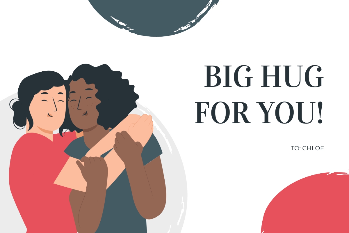 FREE Hug Card Templates Examples Edit Online Download Template