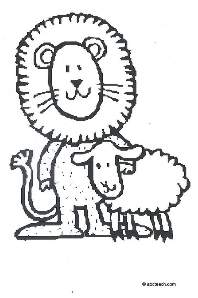 Free Lion And Lamb Coloring Pages Download Free Lion And Lamb Coloring 