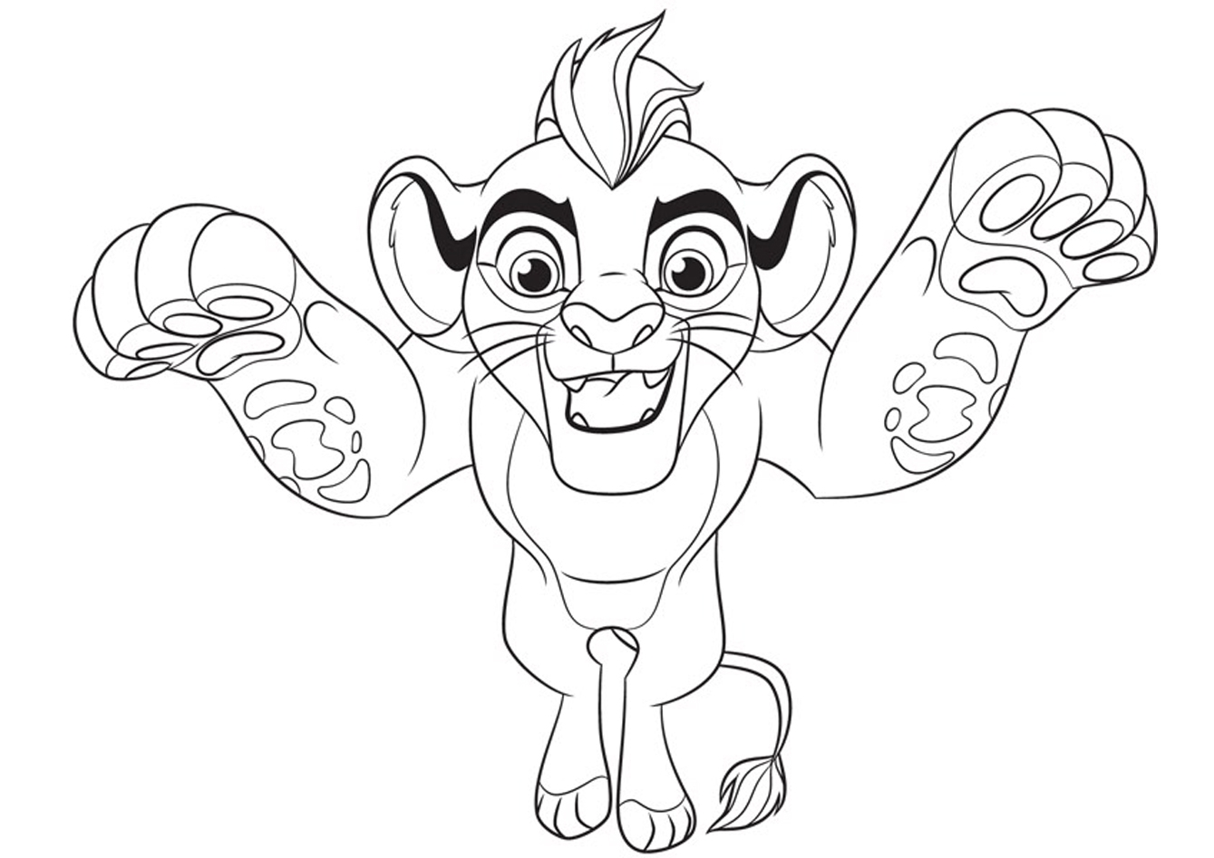free lion guard coloring pages