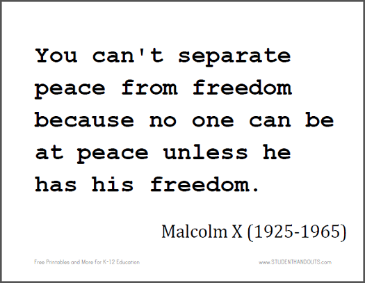 Free Malcolm X Printables Download Free Malcolm X Printables Png 