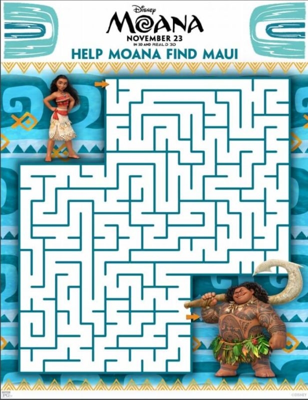 Free Moana Printables Coloring Pages Party Printables And More
