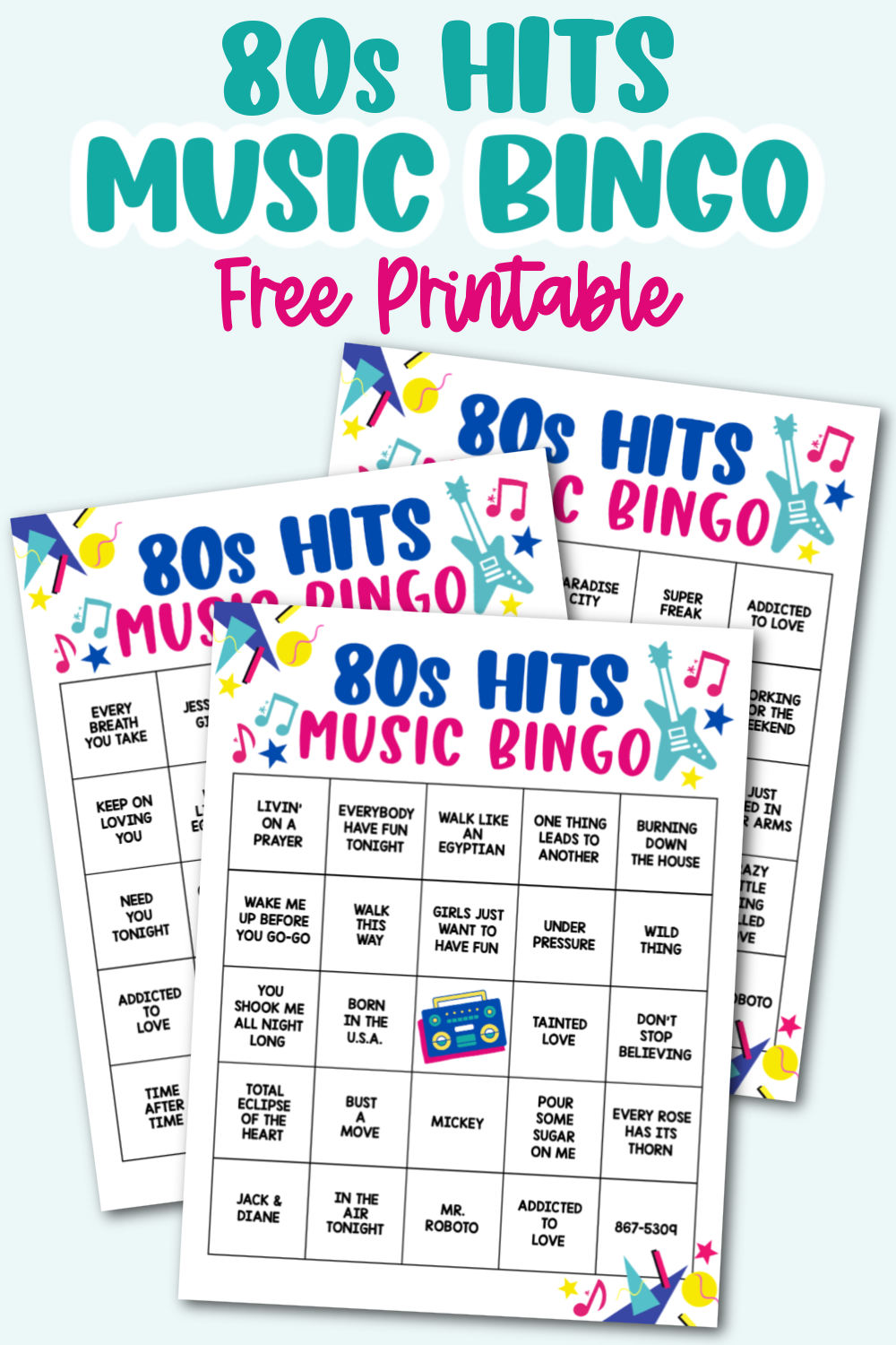 Free Music Bingo Cards Printables Printable Templates Aventure se 