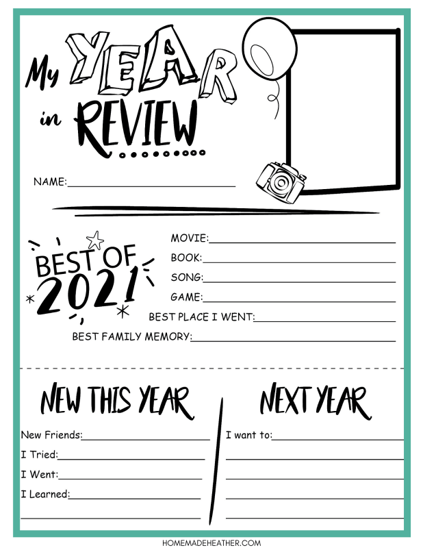 Free New Years Activity Printables To Color Homemade Heather