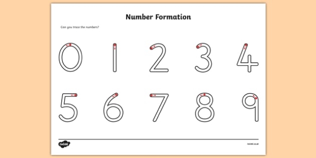 FREE Number Formation Worksheet teacher Made 