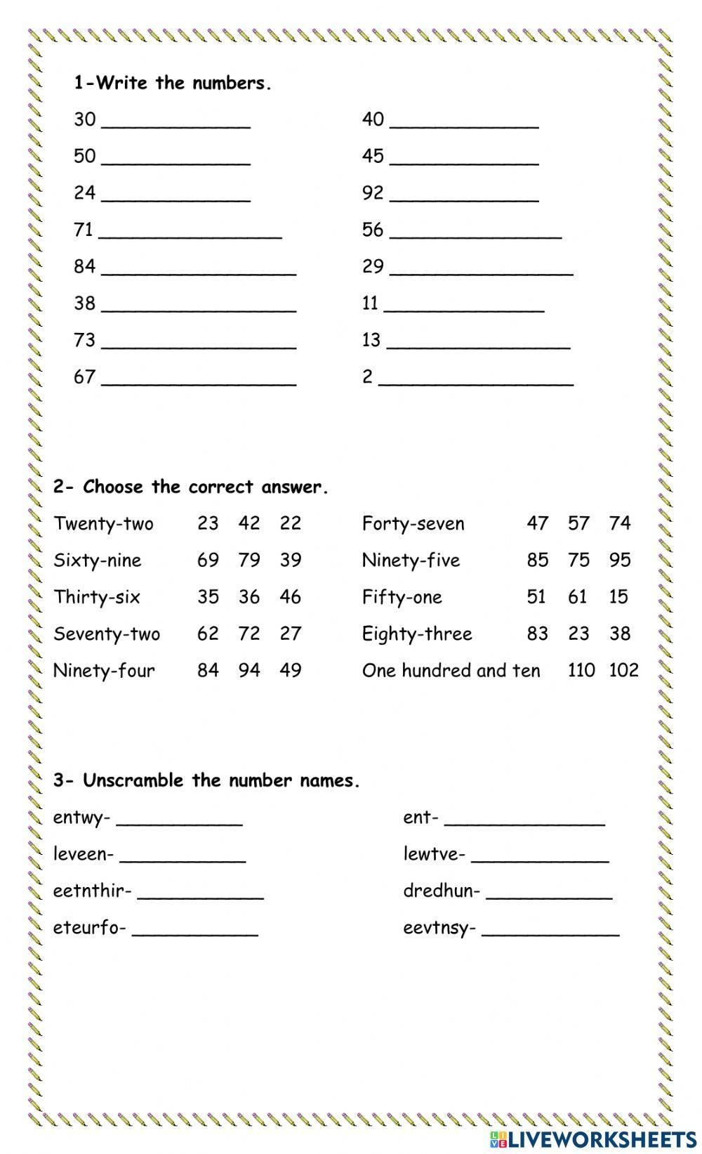 Free Numbers Worksheet 1 100 Download Free Numbers Worksheet 1 100 Png 