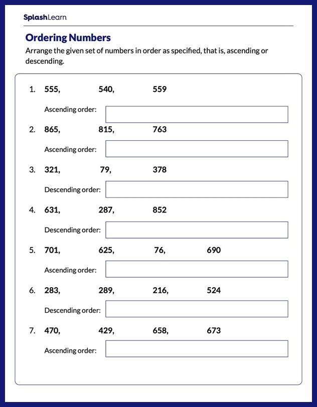 Free Ordering Numbers Worksheet Fifth Grade Download Free Ordering 