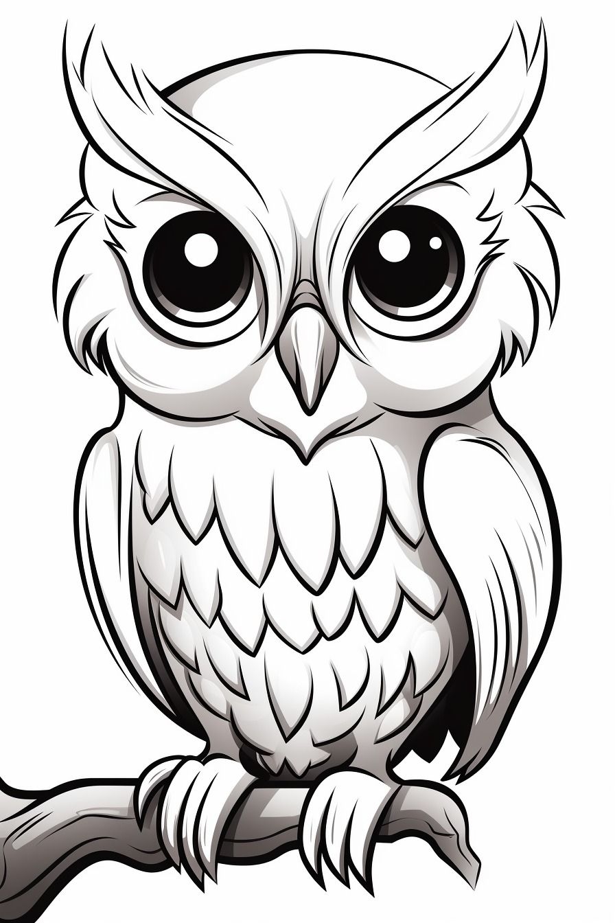 Free Owl Coloring Pages For Kids 2023 Printables Owl Coloring Pages