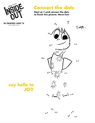 FREE Pixar Inside Out Printable Coloring Pages Activities