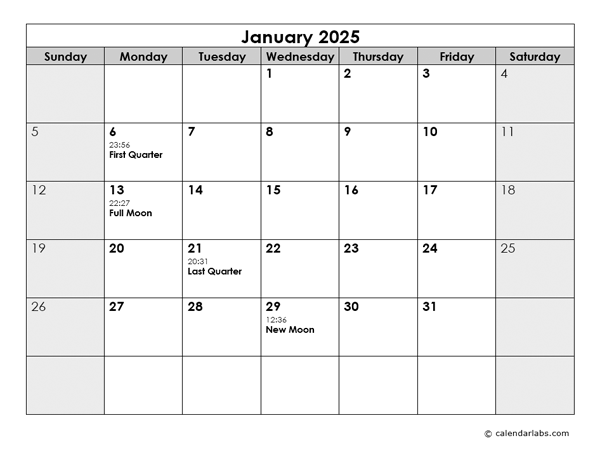 Free Printable 2025 Calendar With Moon Phases Esperanza Brooke