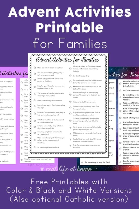 Free Printable Advent Activities