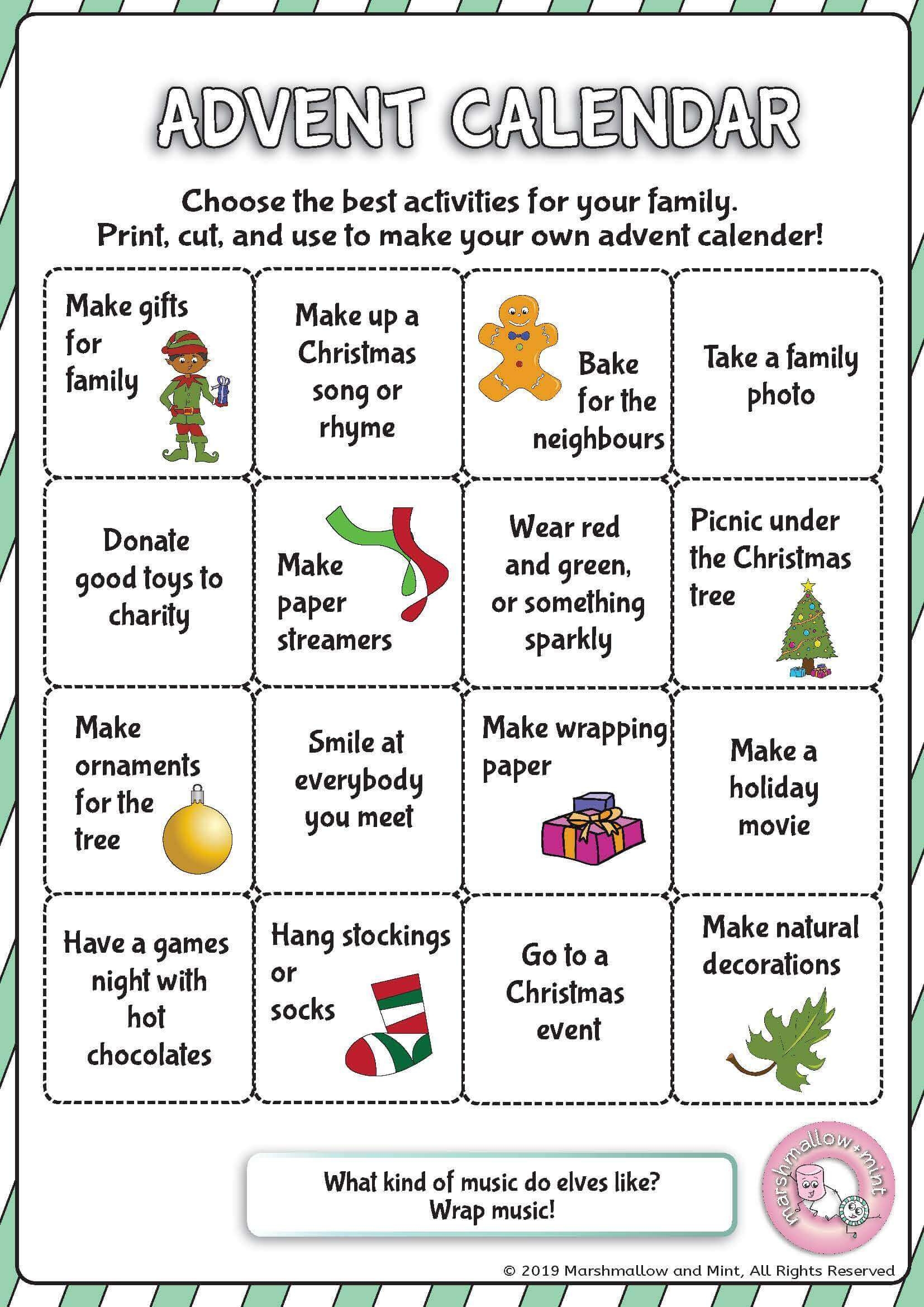 Free Printable Advent Worksheets Printable Worksheets